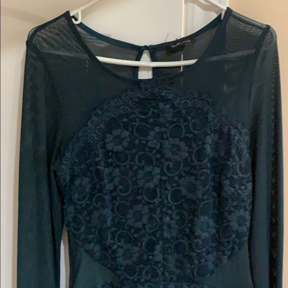 Dark green, short party dress size large